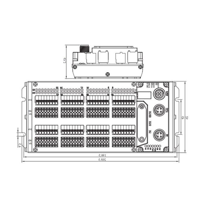 EtherCAT协议、64DI/DO 自适应配置、NPN、端子式、IP20远程模块、009E71